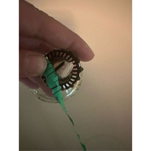 Vintage New Glass Daisy Print Kerosene Lamp Base Only 4.5” Never Used - Picture 11 of 11